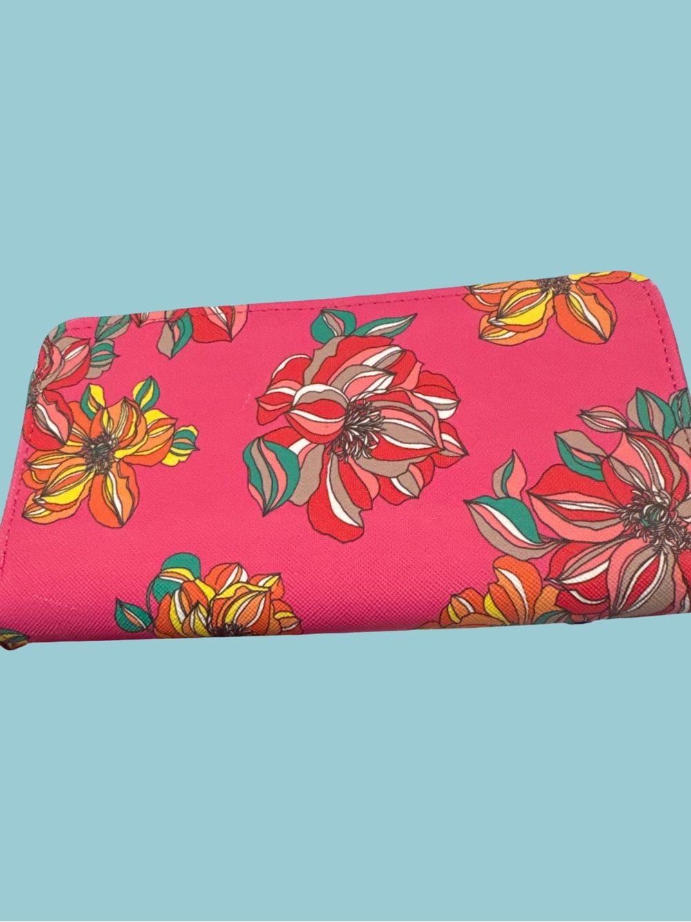 Trina Turk Floral Print Pink Women's Wallet - Picture 2 of 2